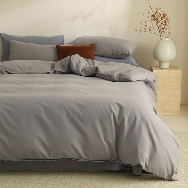Set Tempat Tidur Dicelup 100% Poliester Microfiber