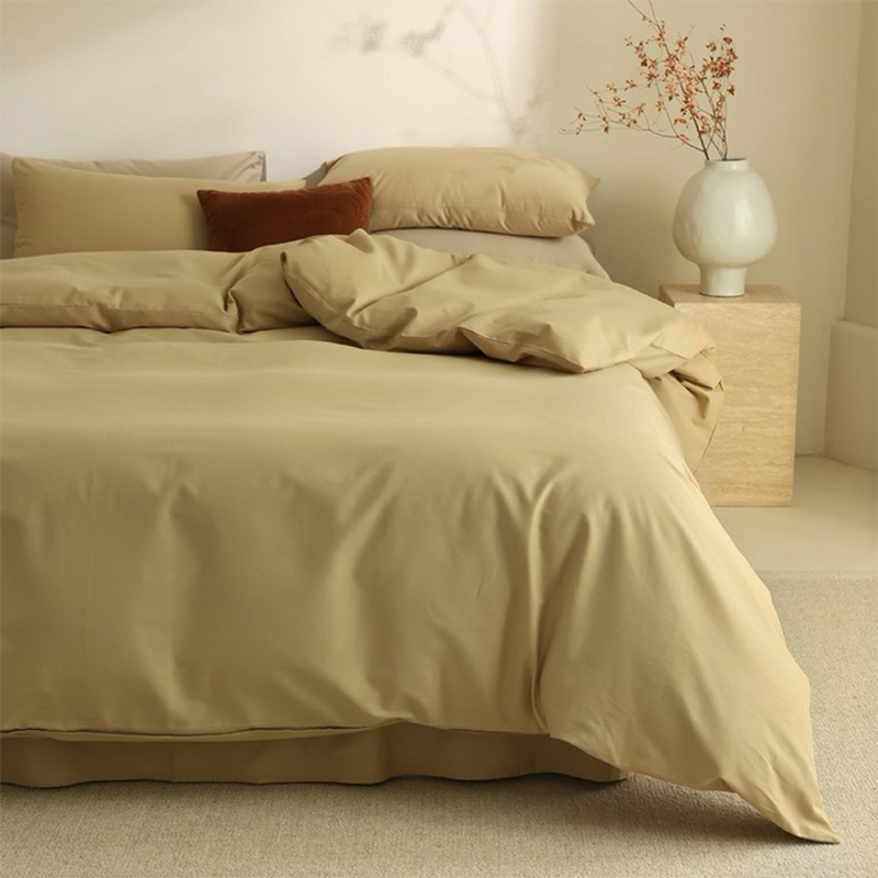 Set Tempat Tidur Dicelup 100% Poliester Microfiber