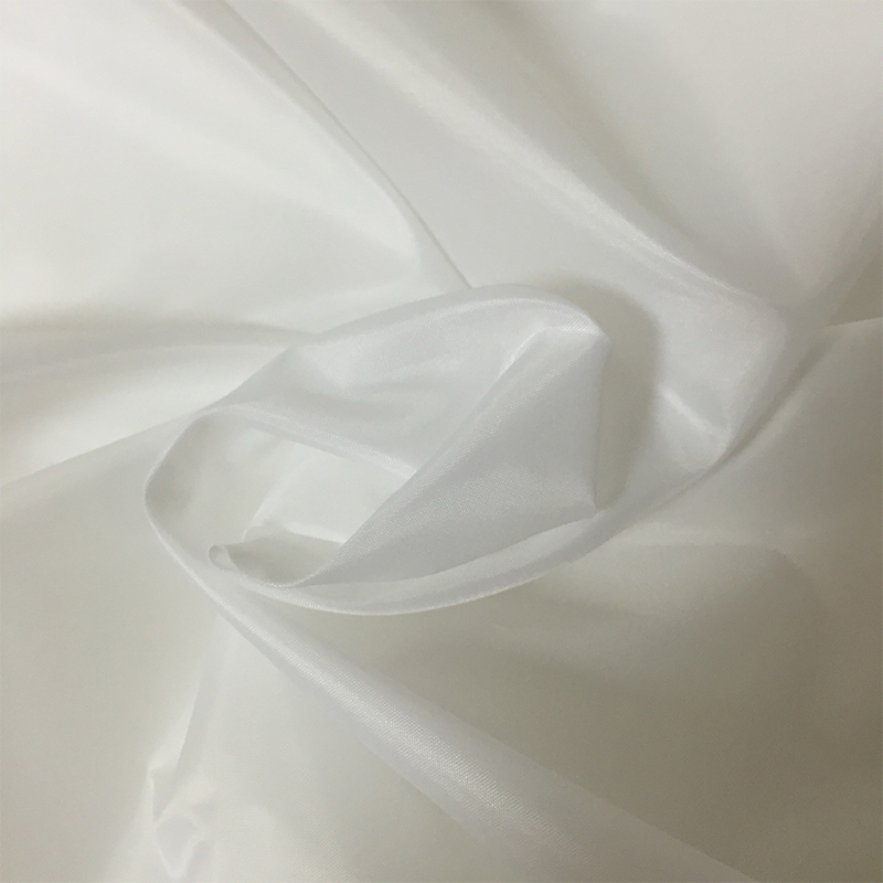 Fabrik Taffeta Poliester Warna Pepejal Lembut