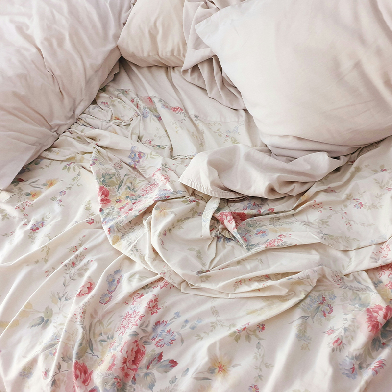 Set Tempat Tidur Bercetak Microfiber Poliester 100% Ultra Lembut