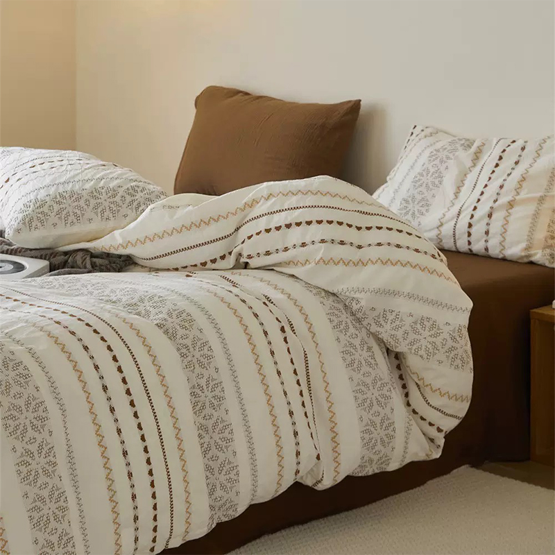 Set Tempat Tidur Bercetak Microfiber Poliester 100% Ultra Lembut
