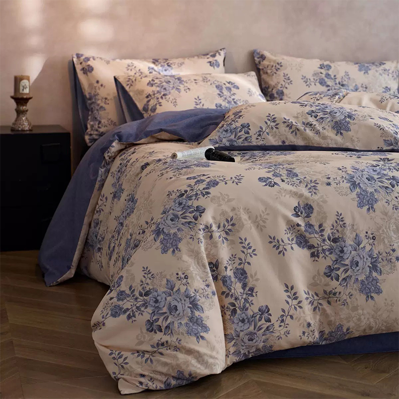 Set Tempat Tidur Bercetak Microfiber Poliester 100% Ultra Lembut