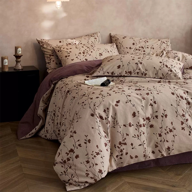 Set Tempat Tidur Bercetak Microfiber Poliester 100% Ultra Lembut