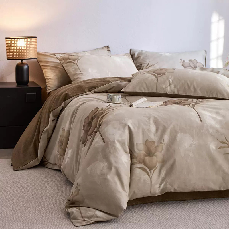 Set Tempat Tidur Bercetak Microfiber Poliester 100% Ultra Lembut