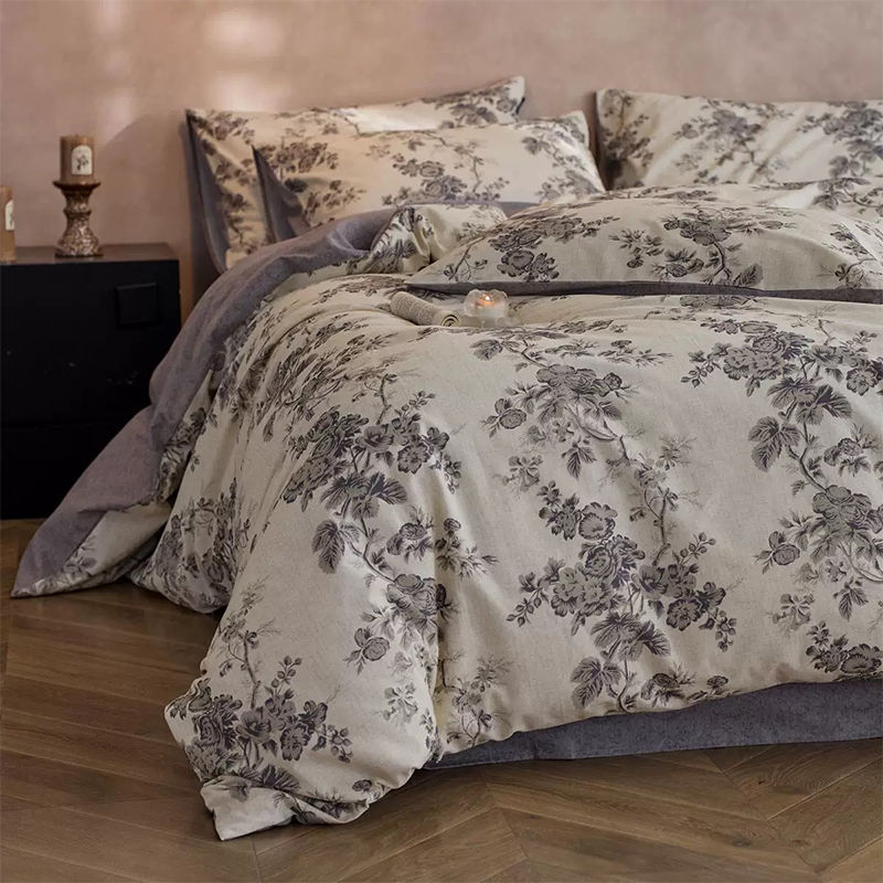 Set Tempat Tidur Bercetak Microfiber Poliester 100% Ultra Lembut