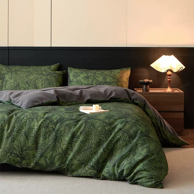 Set Tempat Tidur Bercetak Microfiber Poliester 100% Ultra Lembut