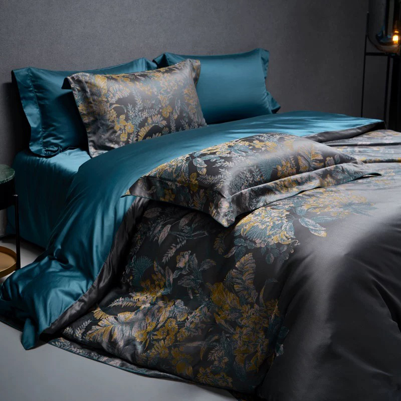 Set Tempat Tidur Bercetak Microfiber Poliester 100% Ultra Lembut